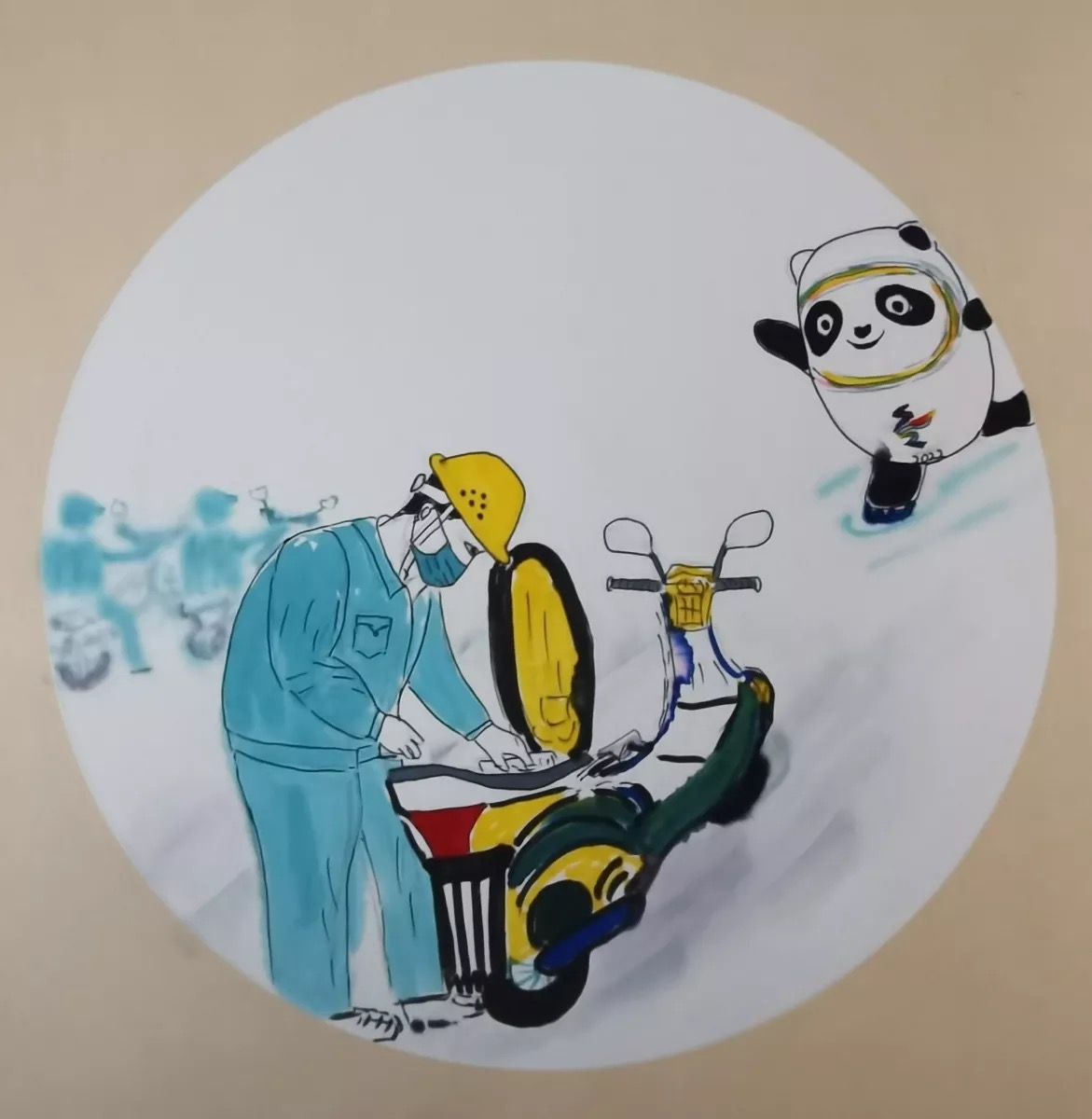 冰墩墩的安全提示  請你查收