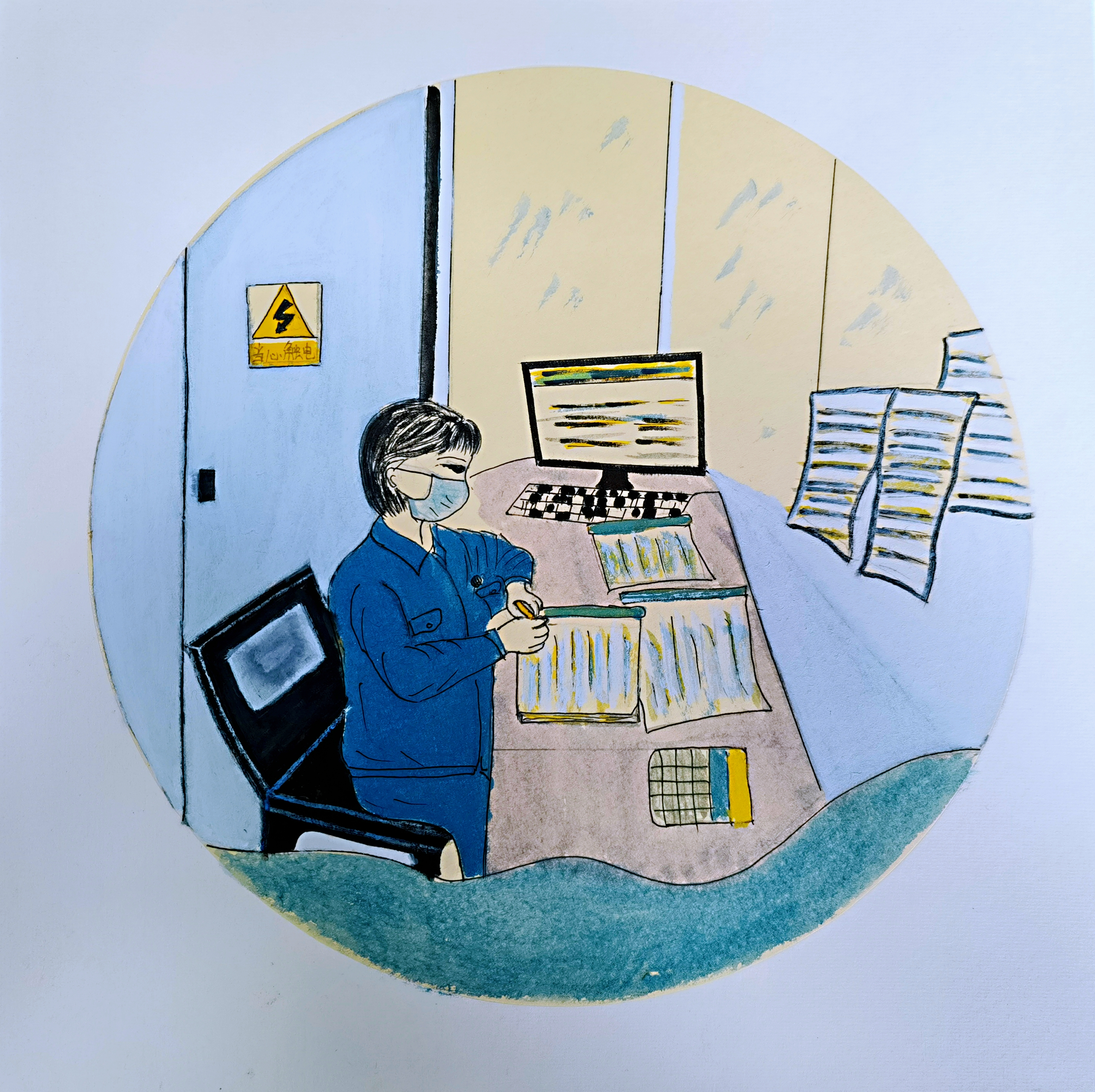 手繪，節(jié)日中軋鋼人的“三原色”