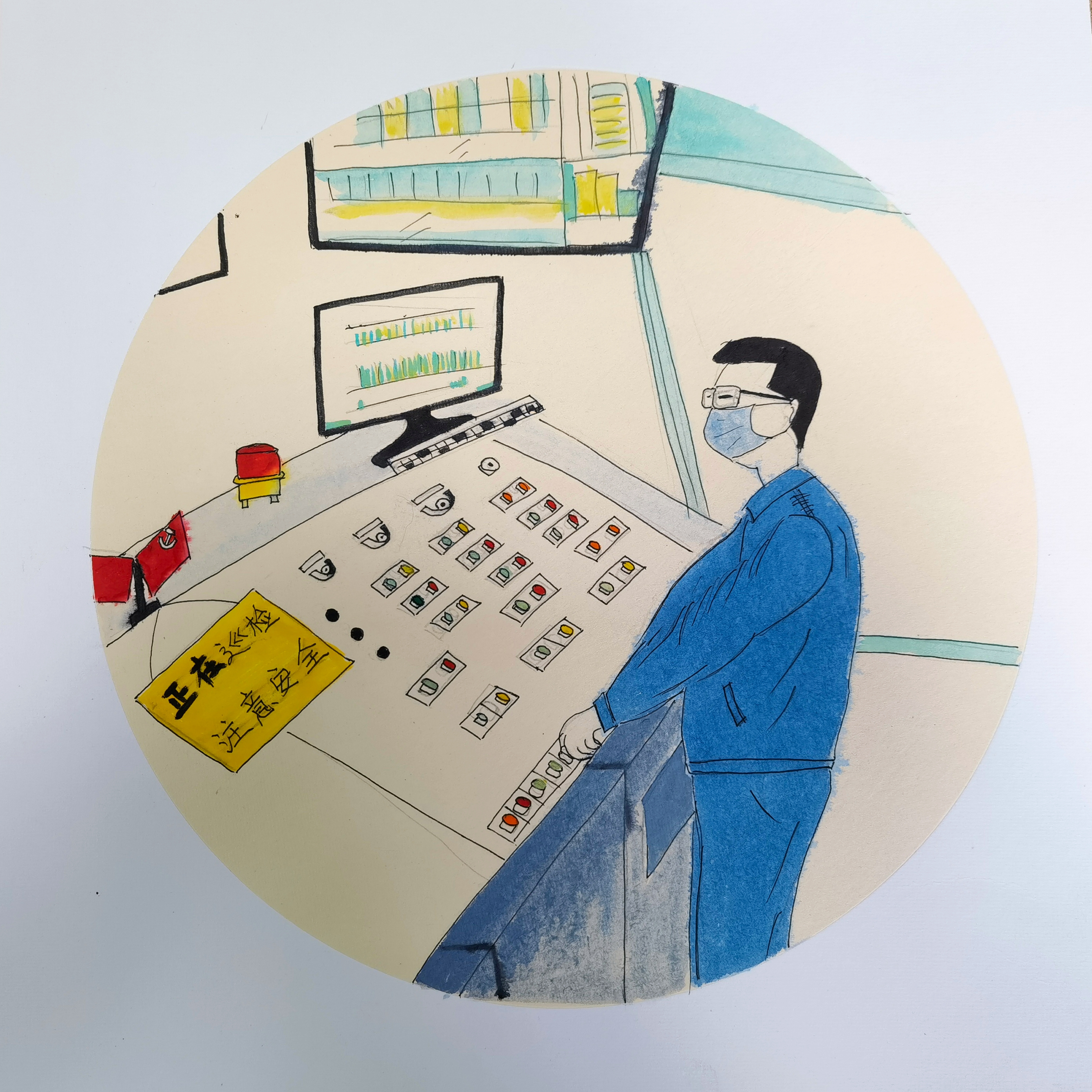 手繪，節(jié)日中軋鋼人的“三原色”