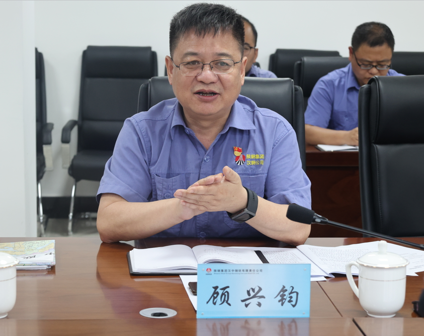 楊海峰到漢鋼公司調(diào)研指導(dǎo)工作