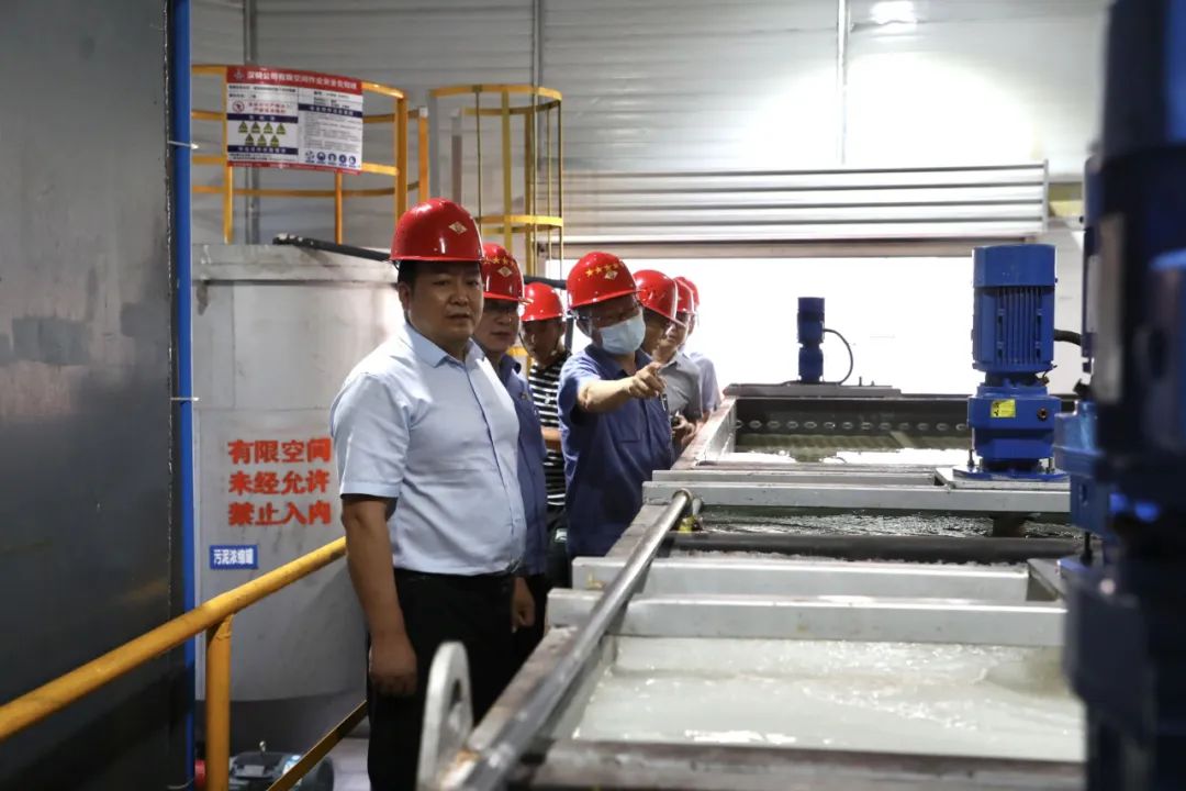 安康市白河縣委常委、宣傳部部長、白河縣廢棄硫鐵礦污染治理工作專班組長、辦公室主任李軍幫一行到公司參觀調(diào)研