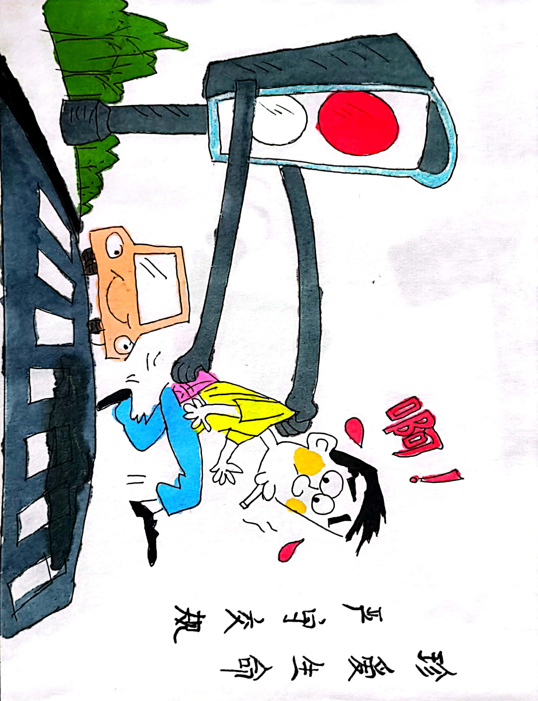 這組交通安全漫畫，真的很“上頭”