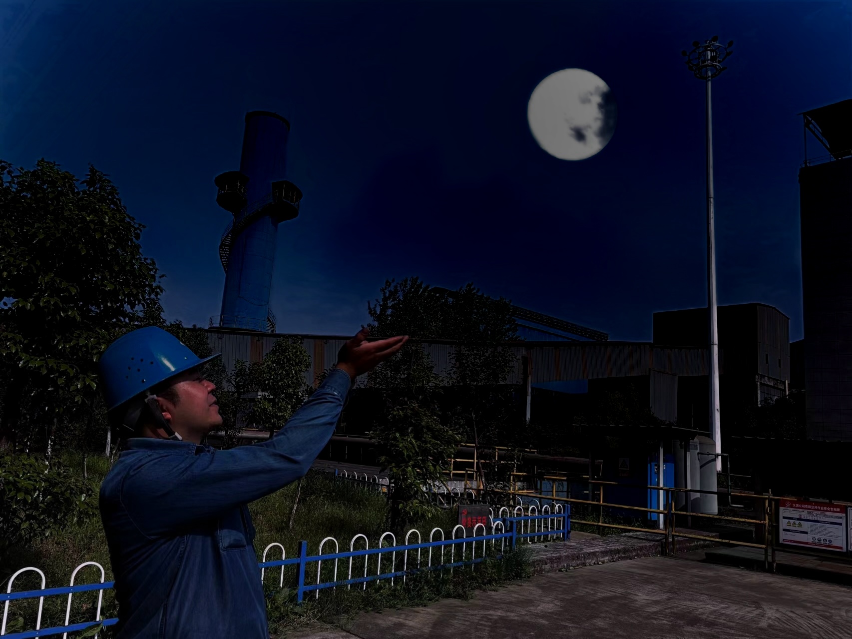 這個中秋！崗位花式賞月太驚艷